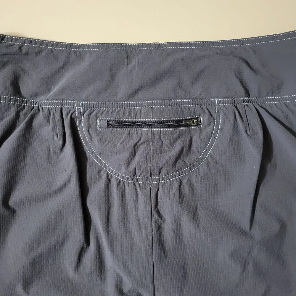Athleta Cinch Ripstop Skort Asphalt Gray